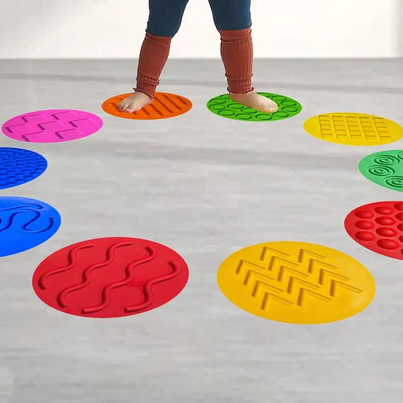 Sensory Toys for Children Textured round Play Mat for Kid Educational Textured Play Mat for Boys Girls Kids Toddler