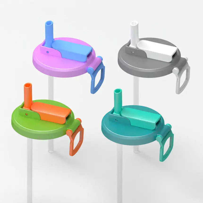 2025 Multifunctional Soda Straw Cover Leak-Proof Portable Beverage Sealing Cover & Straw Set High-Quality Recyclable Beveragelid