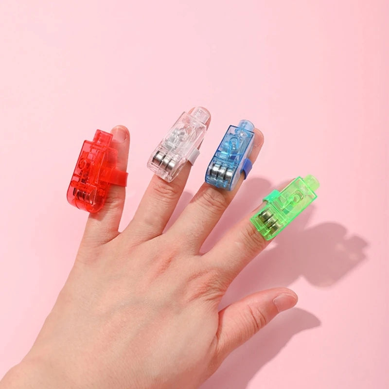 LED Finger Lights 10 Pack Finger Ring Glow Sticks Light Decor