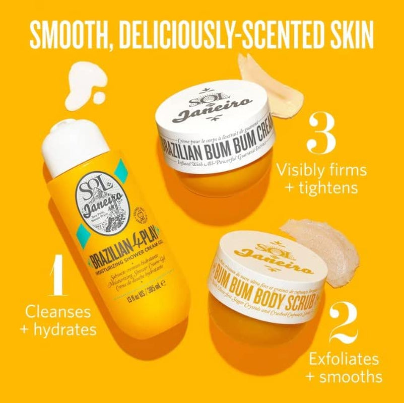 Brazilian Play Moisturizing Shower Cream-Gel Body Wash - Premium Body Cleanser - Hydrating for Soft Skin