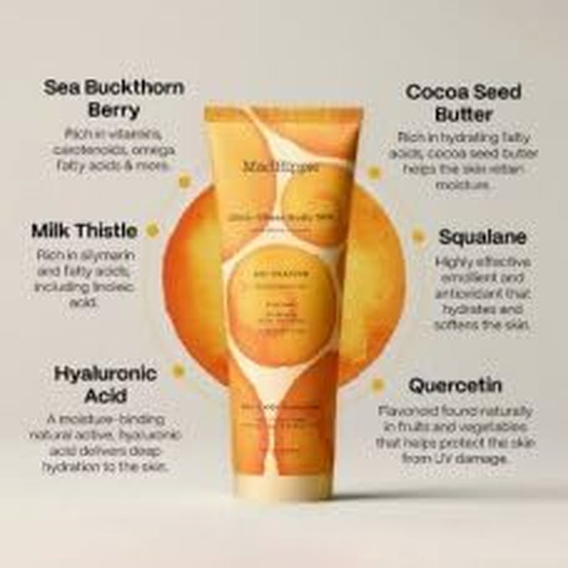 Zinc Oxide Sunscreen, Reef Safe, Ultra Sheer Body SPF 40+ Water-Resistant Lotion with Cocoa Butter, Hyaluronic Acid, Fragrance-Free, 4 Oz