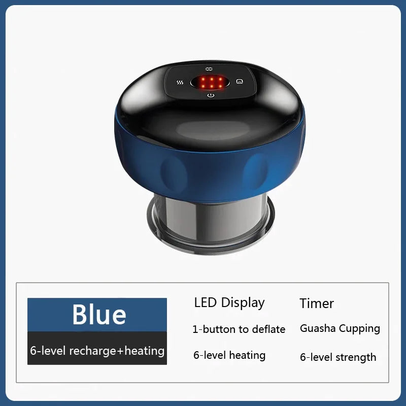 Revolutionary Smart Electric Vacuum Cupping Massager with Heating & Suction for Ultimate Body Relief