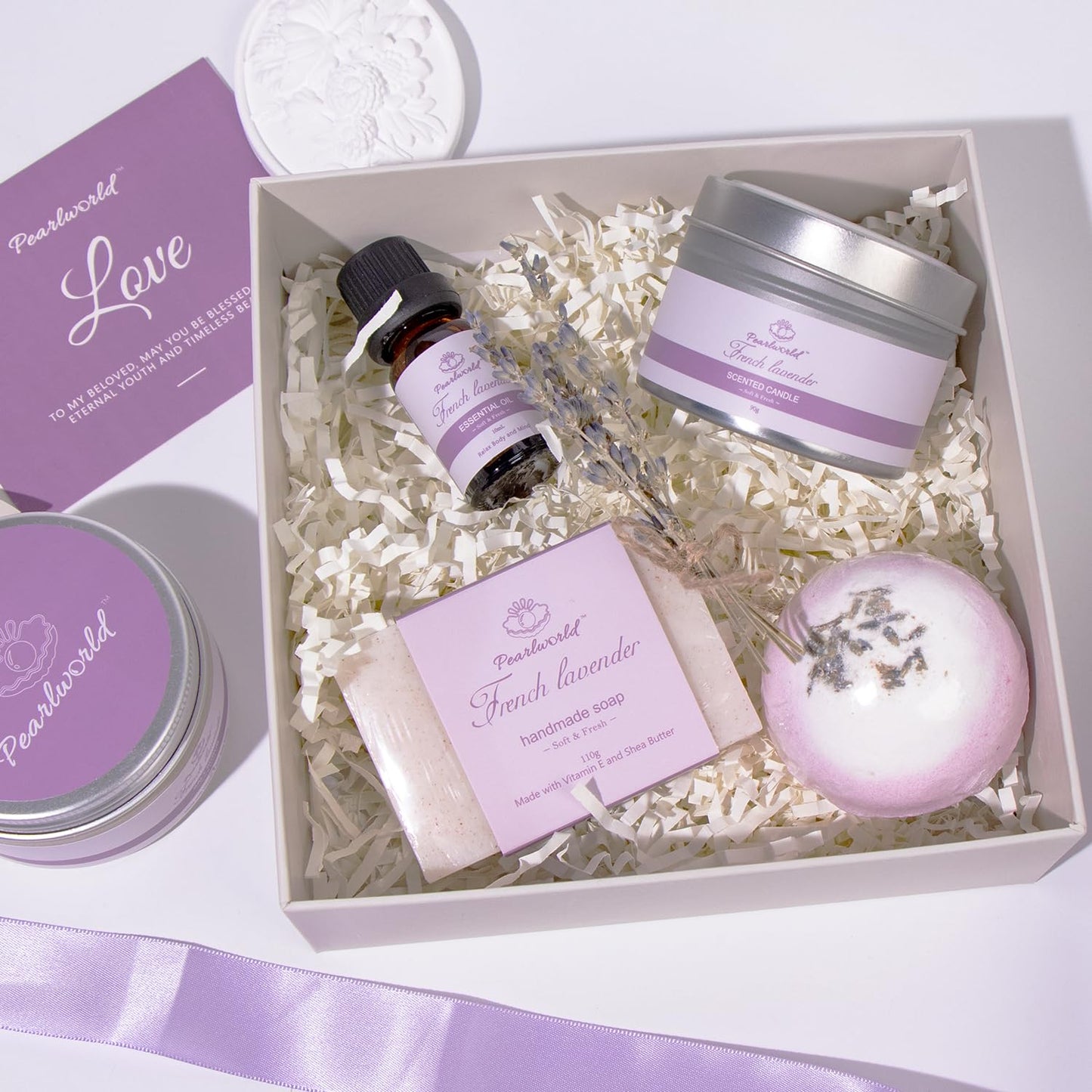 Indulge in Serenity: 7-Piece Lavender Spa Set for Ultimate Self-Care and Relaxation