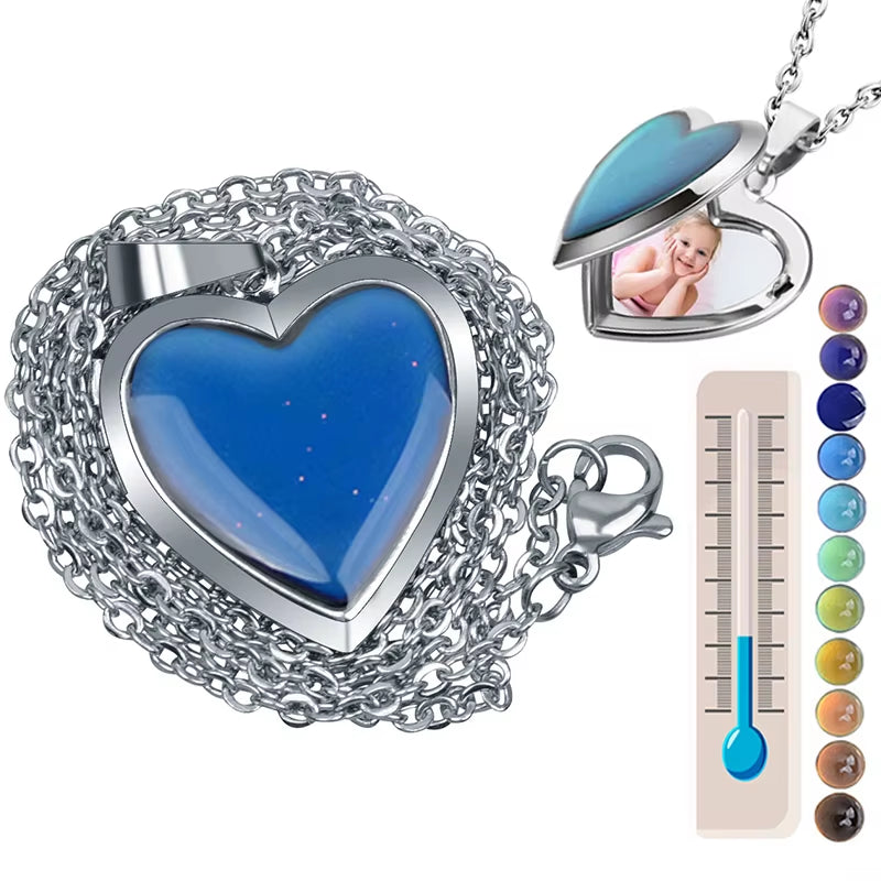 Color Change Mood Locket- Heart Love Pendant