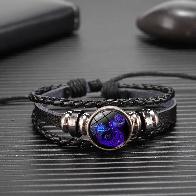 Zodiac Signs Constellation Charm Bracelet