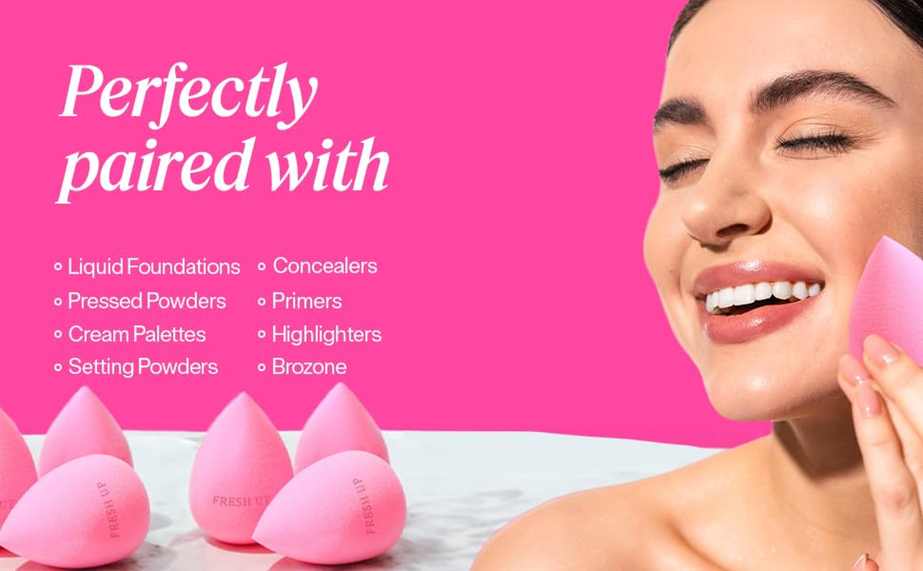 ™ - Original-Pink - Beauty-Blender - Makeup-Sponge - Super-Soft - Foundation-Sponge, Powders, Blush Creams, Reusable, Washable, Streak Free Application, Vegan, Latex Free (Pack of 1)