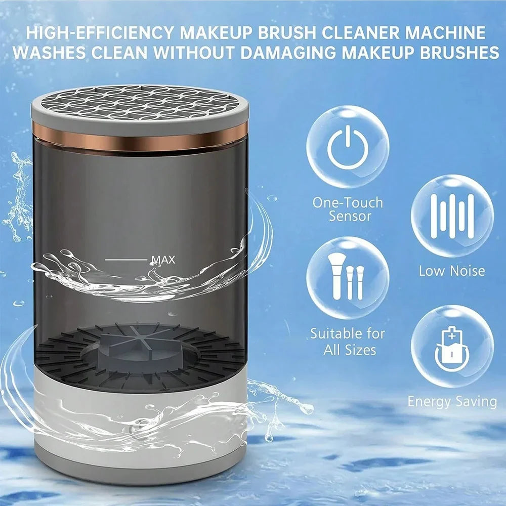 Quick-Dry Electric Makeup Brush Cleaner for Effortless Beauty Routine