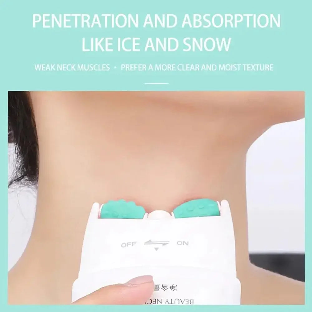 Revitalize Your Neck: Whitening & Firming Wrinkle Cream with Massage Roller for Youthful Skin