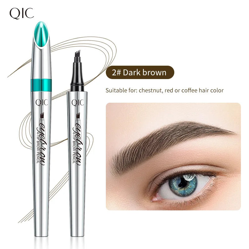 Liquid Eyebrow Pencil 3D Waterproof -Long Lasting Natural Dark Brown