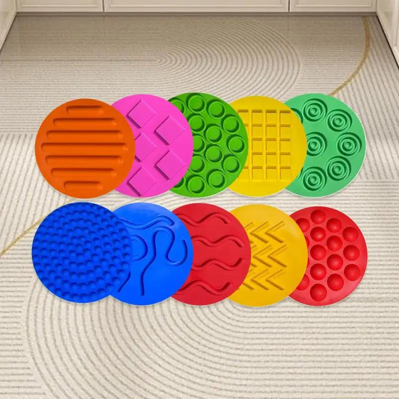 Sensory Toys for Children Textured round Play Mat for Kid Educational Textured Play Mat for Boys Girls Kids Toddler