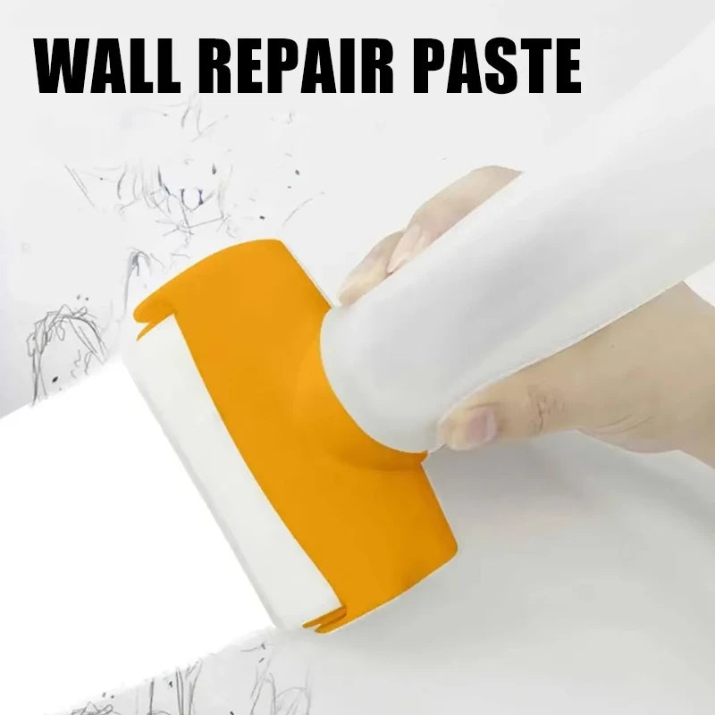 500G WALL REPAIR PASTE, the Product Comes with Rolling Brush. Home Wall Finishing, Wall Surface Hole Fill Quick and Easy Solutio