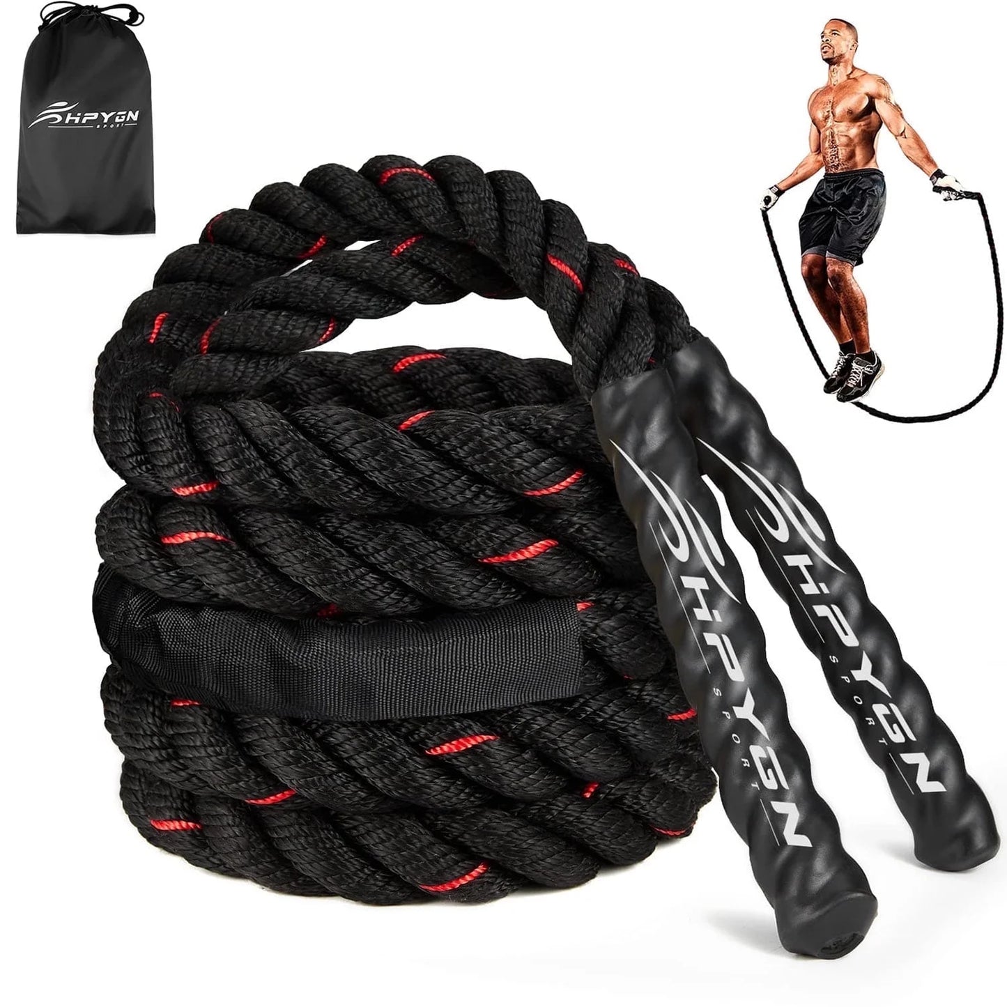 Elevate Your Workout with Weighted Jump Ropes - 2.8Lb, 3.8Lb & 5Lb Options for Total Body Fitness at Home!