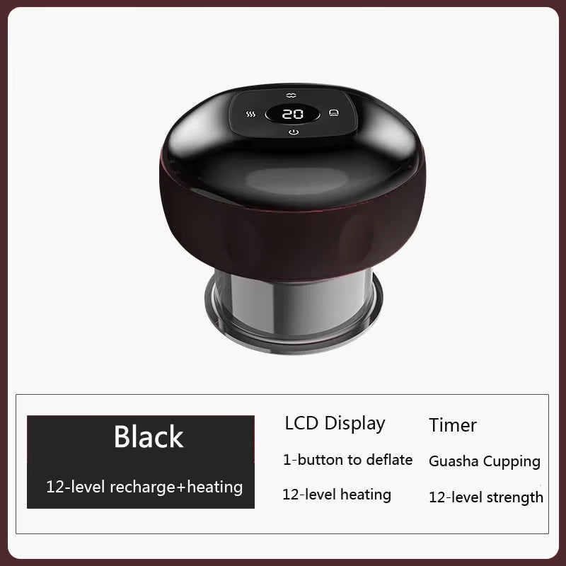 Revolutionary Smart Electric Vacuum Cupping Massager with Heating & Suction for Ultimate Body Relief