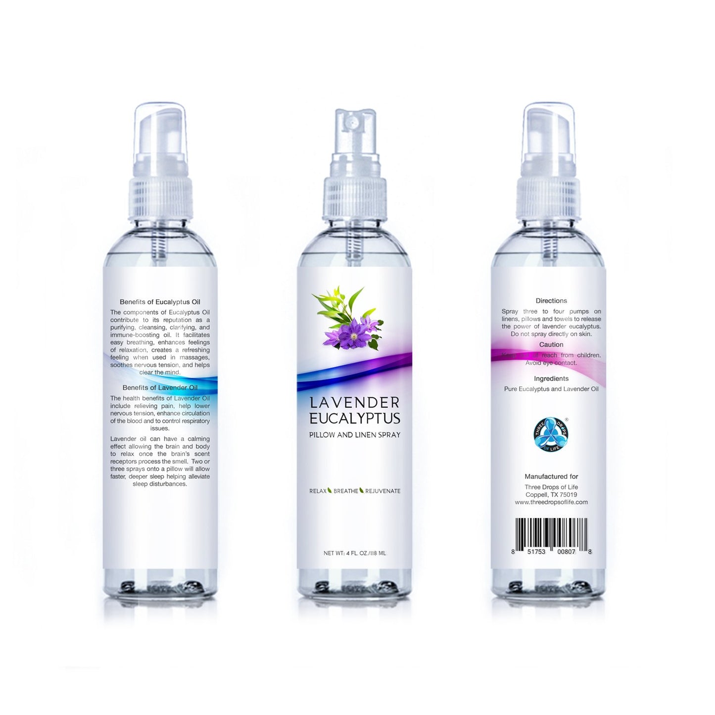 Transform Your Space: Original Lavender Eucalyptus Pillow & Linen Spray - The Ultimate Relaxation Mist (4Oz)