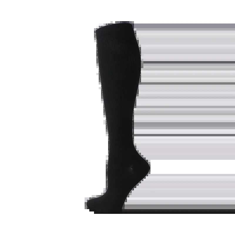 Compression Stockings -Promotes Blood Circulation - Anti-Fatigue Comfortable Solid Color Socks