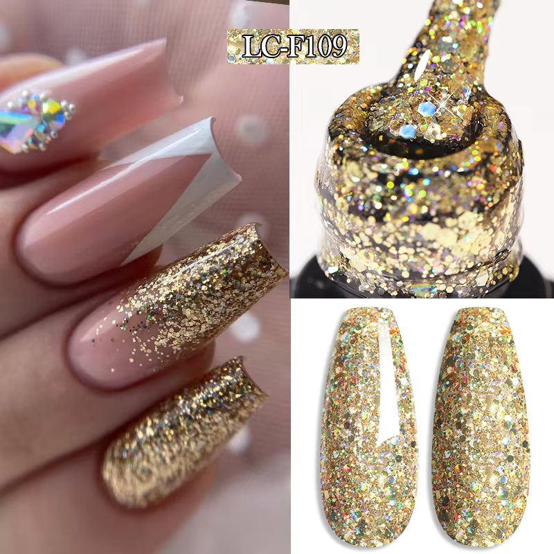 3-in-1 Platinum Rose Gold Cat Magnetic Gel Nail Polish - 7ML Moonlight Glitter UV Varnish for Stunning Semi-Permanent Manicures