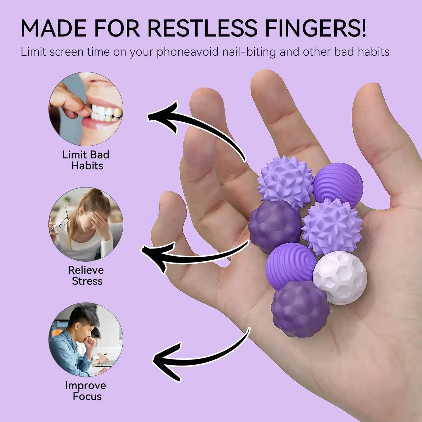 Magnetic Sensory Balls- Fidget Toy - Calming , Anxiety/Stress Relief Sensory Toy- Kids & Adults