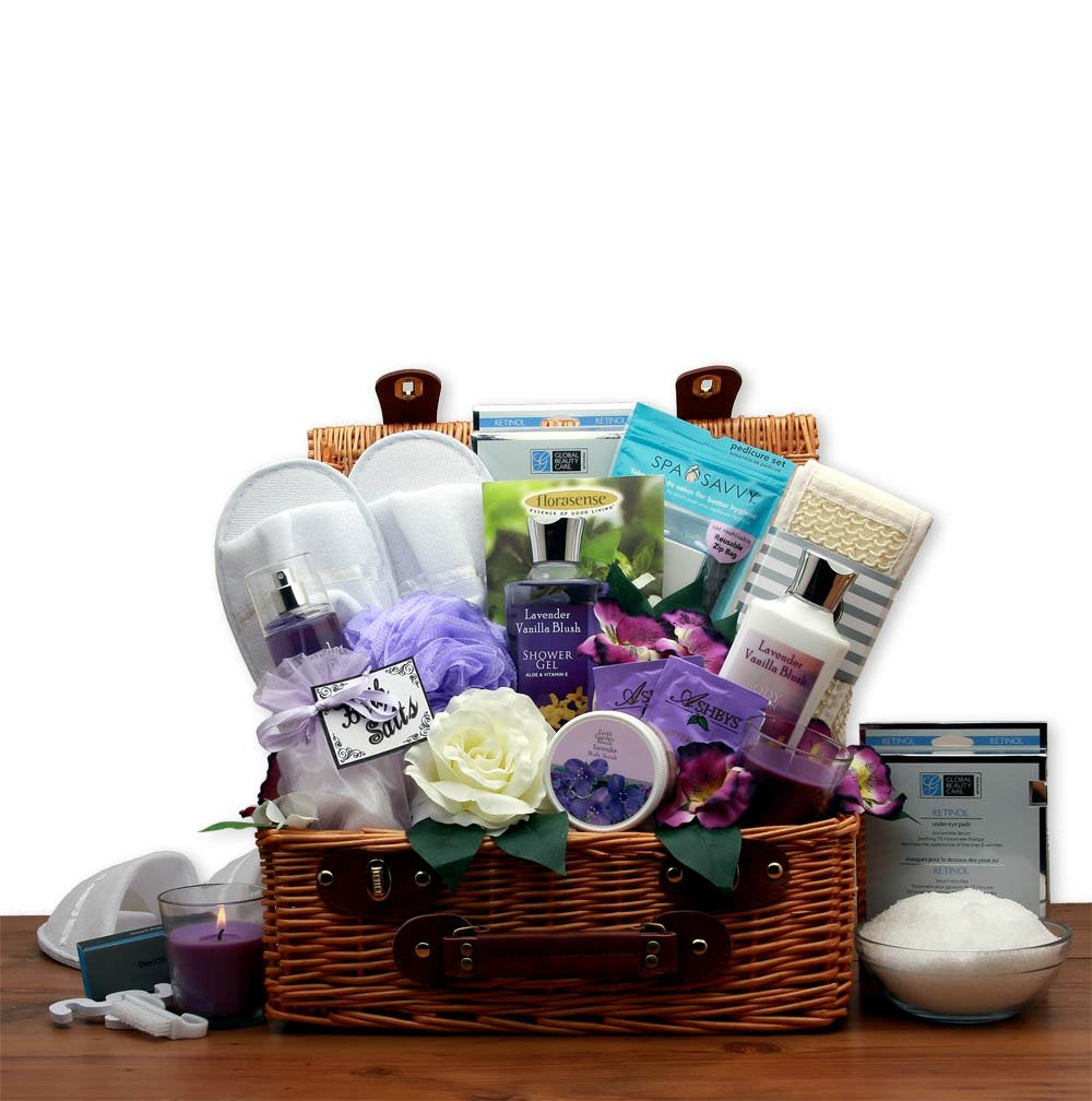 Luxurious Lavender Spa Gift Basket - Ultimate Bath & Shower Experience