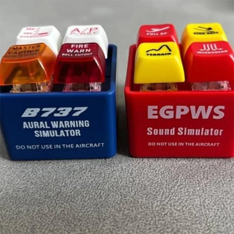Emergency Alert Simulator Keychain - Mini Sound Alarm Toy for Bags and Home Décor