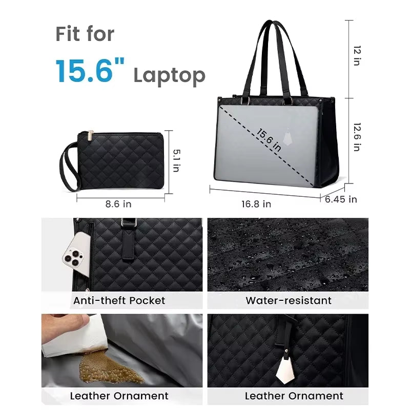 2 in 1 Portable Lunch Tote - Insulated Shoulder Pouch- Makeup Durable Waterproof Outdoor Travel Bag
