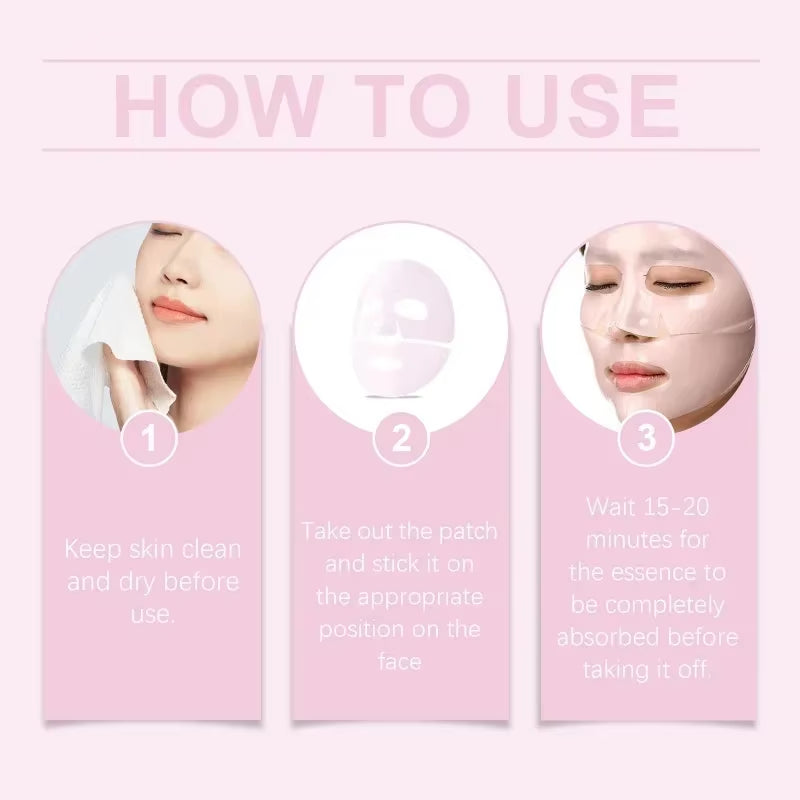 Revitalizing Pink Bio Collagen Gel Mask - Deep Hydration & Skin Tone Balance for Overnight Glow