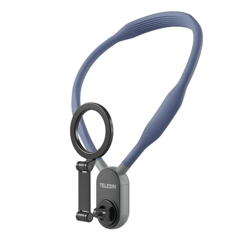Portable Neck Phone Holder Hands-Free Magnetic Neck Mount Phone Holder for Iphone Selfie Video Vlog Necklace Lanyard Quick