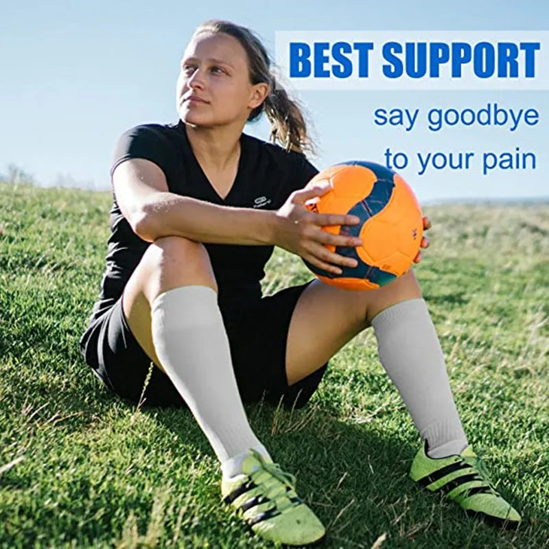 Compression Stockings -Promotes Blood Circulation - Anti-Fatigue Comfortable Solid Color Socks