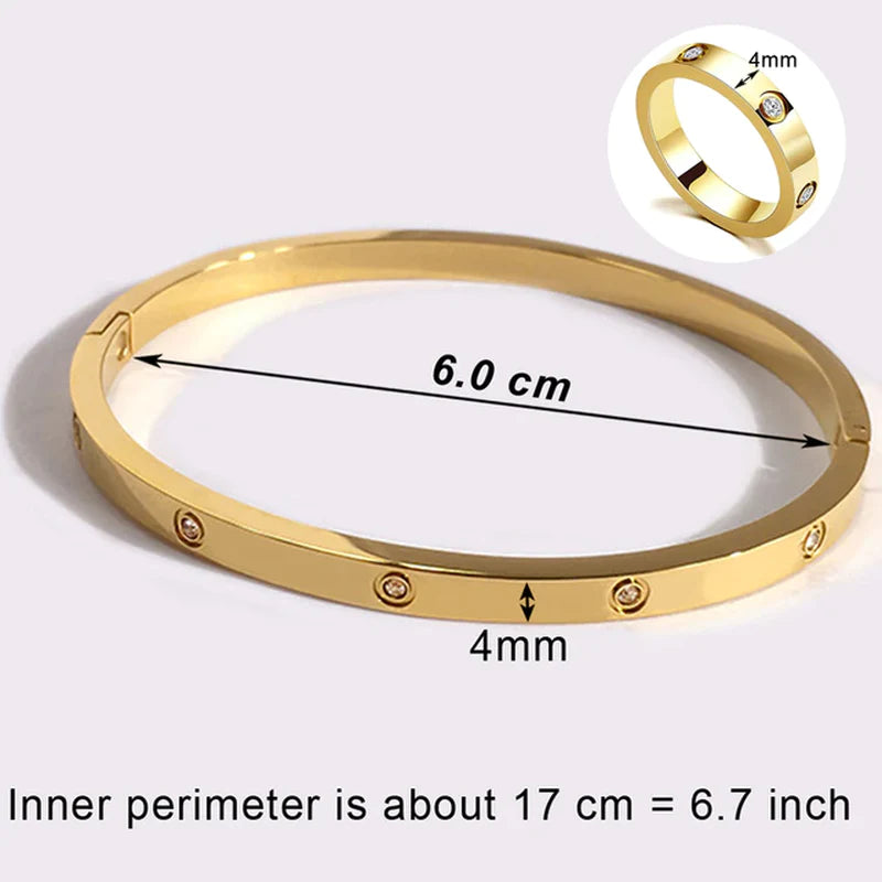 Bangle/ Ring Set -Stainless Steel Jewelry