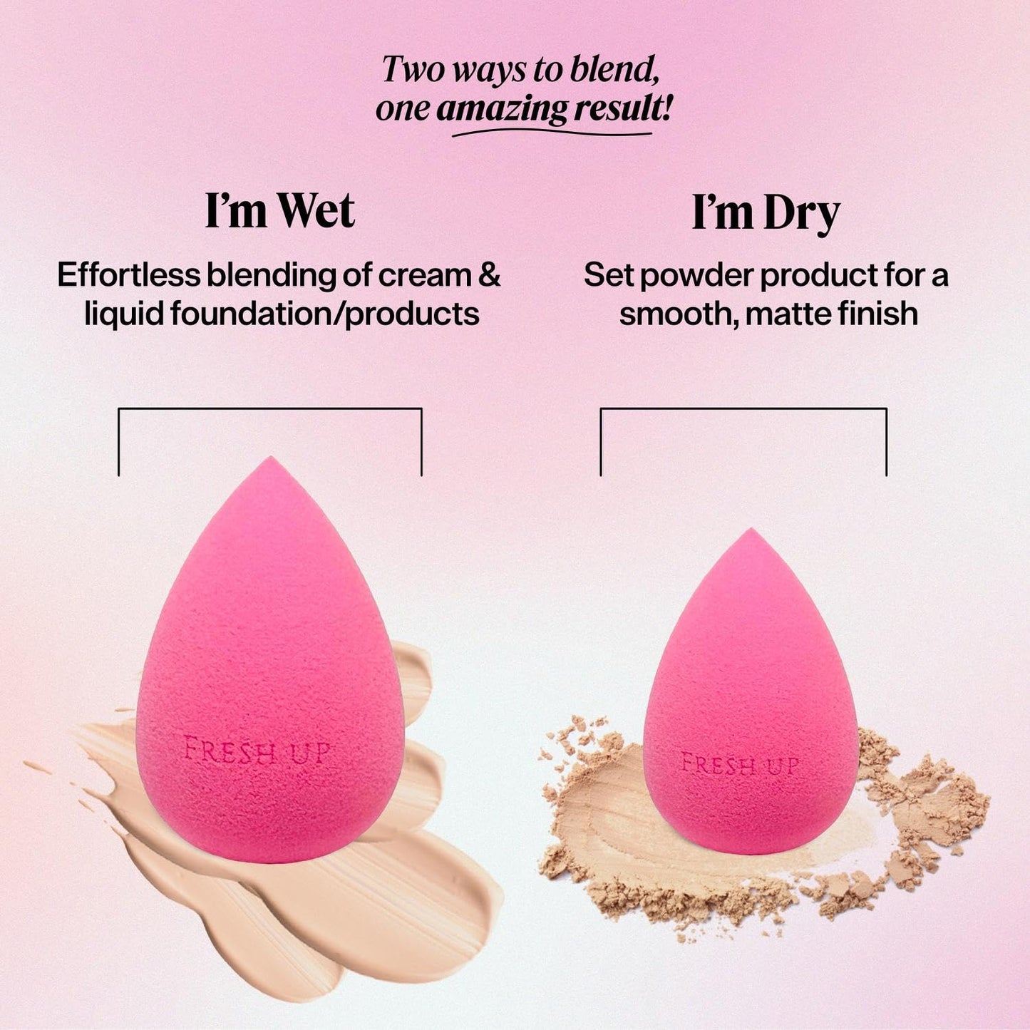 ™ - Original-Pink - Beauty-Blender - Makeup-Sponge - Super-Soft - Foundation-Sponge, Powders, Blush Creams, Reusable, Washable, Streak Free Application, Vegan, Latex Free (Pack of 1)