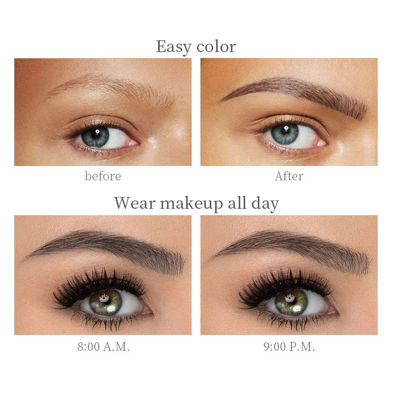 Liquid Eyebrow Pencil 3D Waterproof -Long Lasting Natural Dark Brown