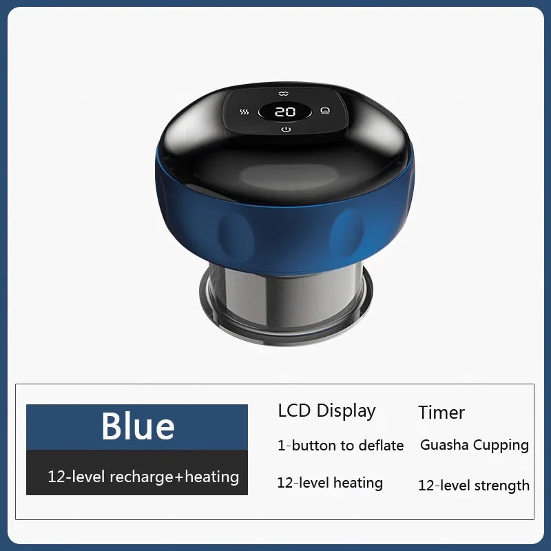 Revolutionary Smart Electric Vacuum Cupping Massager with Heating & Suction for Ultimate Body Relief