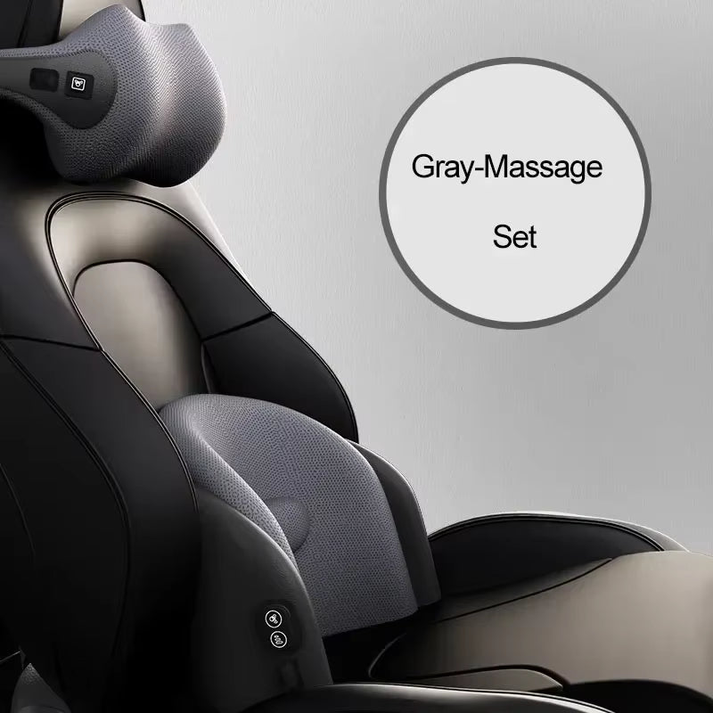 Car Neck Cushion Lumbar Support Electric Men Massage Neck Car Neck Pillow Outdoor Accessories Home Car Massage Neck Pillow Waist
