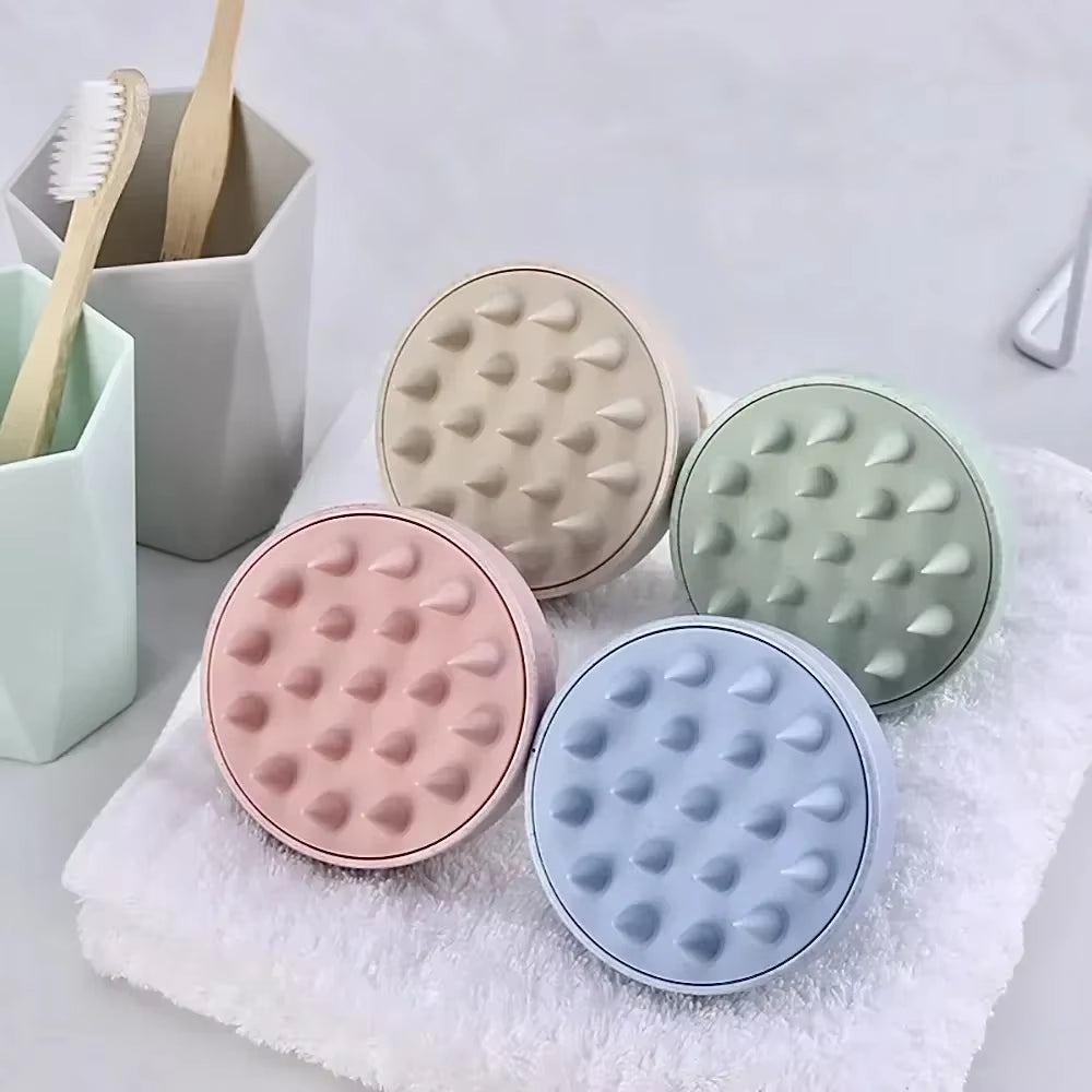 Revitalize Your Scalp with the Silicone Shampoo Massager – Ultimate Hair Therapy Brush for Relaxing Acupuncture Point Massage!