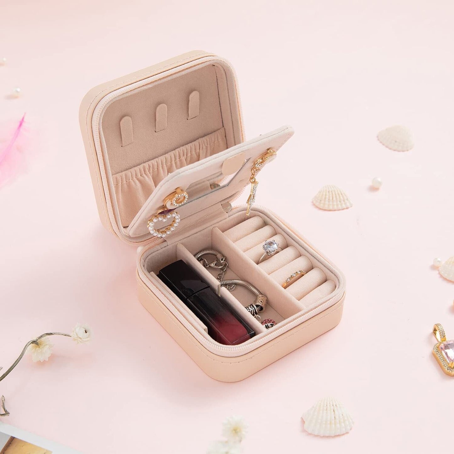 Kelofon Travel Jewelry Case Travel Jewelry Box Travel Jewelry Organizer Small...
