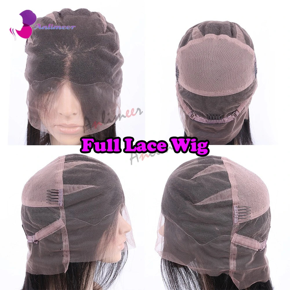 Pre-Plucked 360 Lace Front Human Hair Wigs - Highlighted Light Blonde Body Wave Style