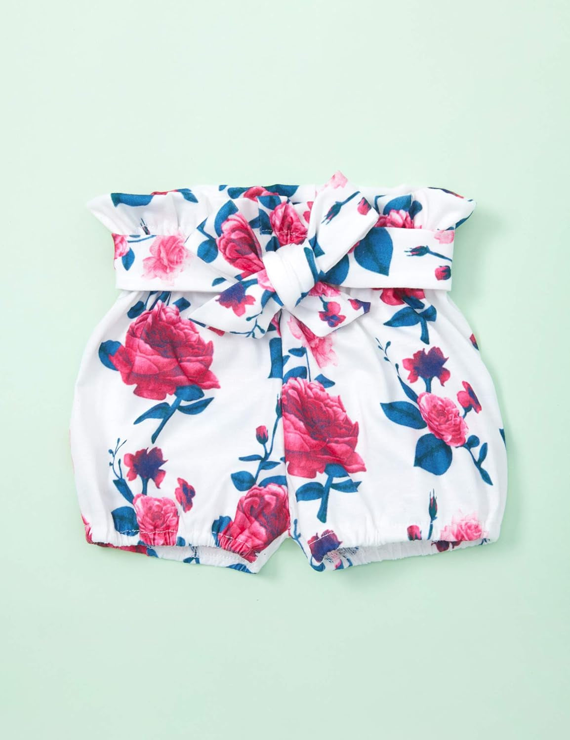 Baby Girl Clothes Ruffle Romper Floral Short Pants Summer Outfits Cute Baby Girl Clothes