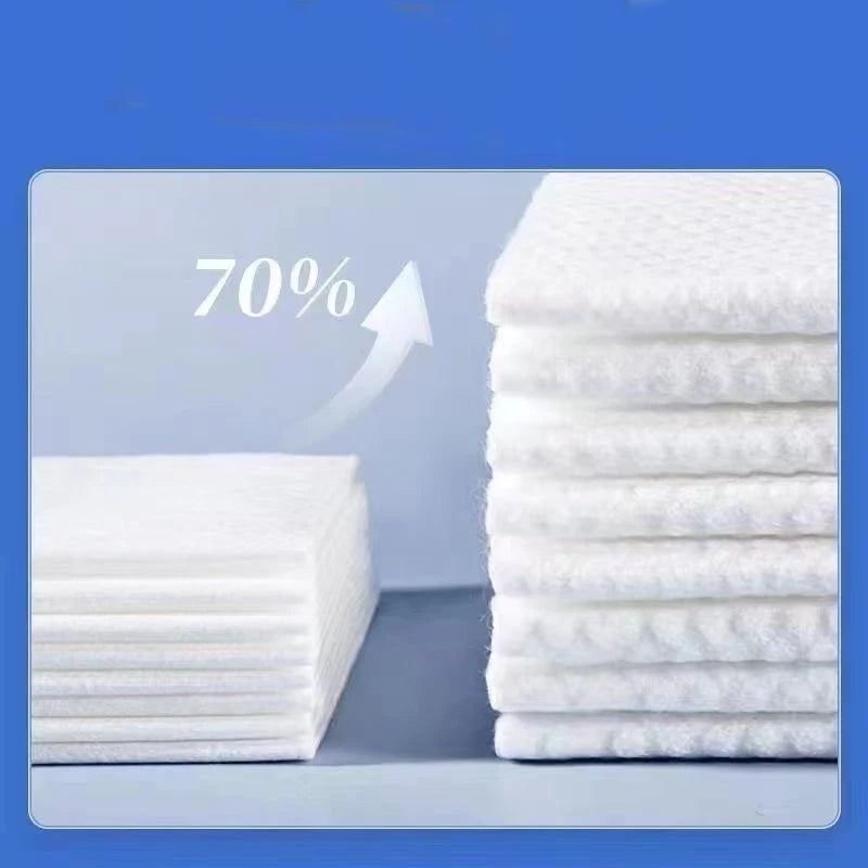50PCS Organic Biodegradable Disposable Compressed Towel Tablets - Soft, Portable Magic Napkin Wipes