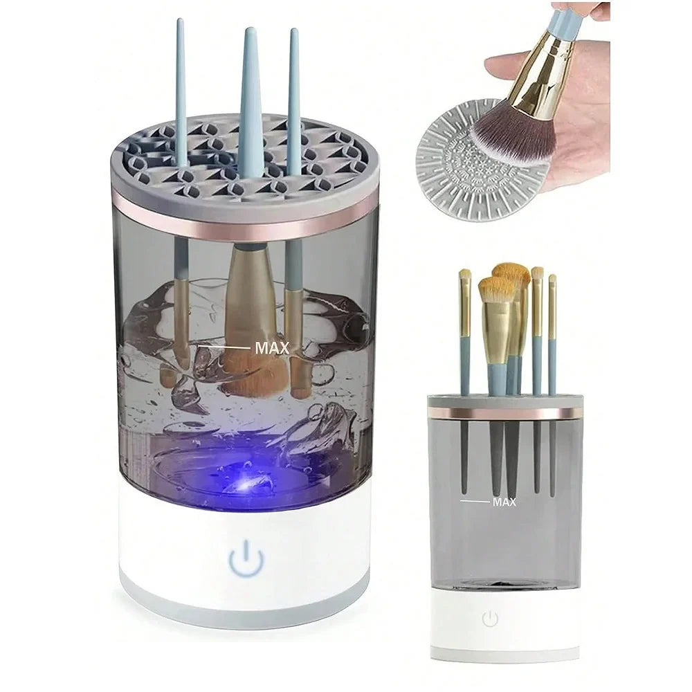 Quick-Dry Electric Makeup Brush Cleaner for Effortless Beauty Routine