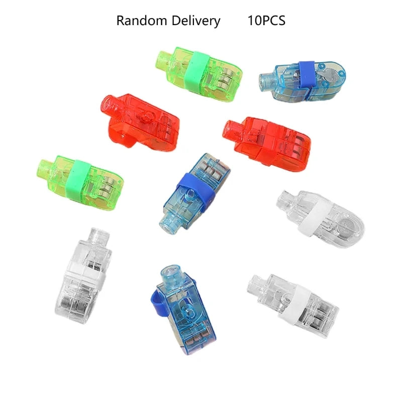 LED Finger Lights 10 Pack Finger Ring Glow Sticks Light Decor