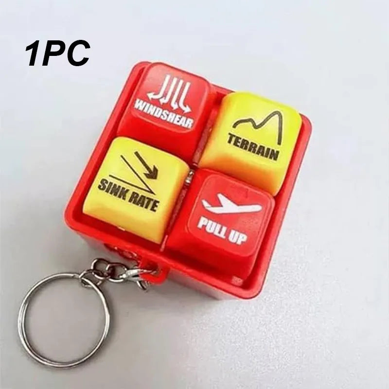 Emergency Alert Simulator Keychain - Mini Sound Alarm Toy for Bags and Home Décor