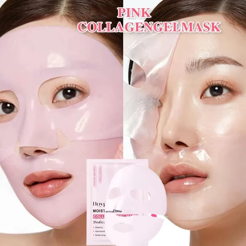 Revitalizing Pink Bio Collagen Gel Mask - Deep Hydration & Skin Tone Balance for Overnight Glow