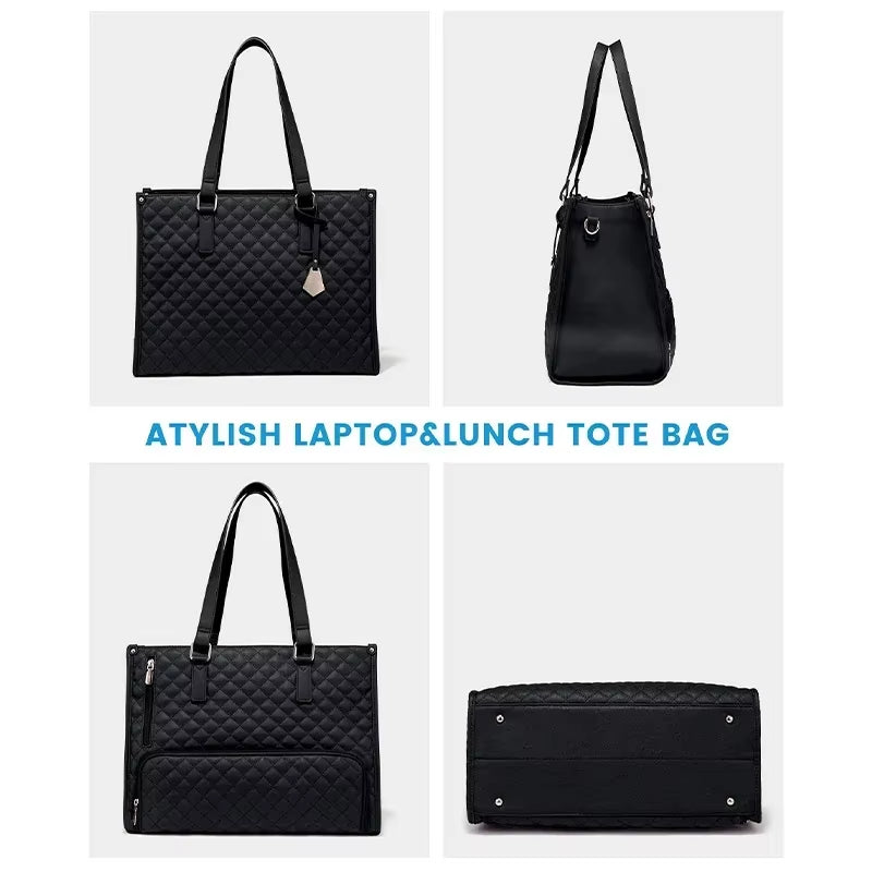 2 in 1 Portable Lunch Tote - Insulated Shoulder Pouch- Makeup Durable Waterproof Outdoor Travel Bag