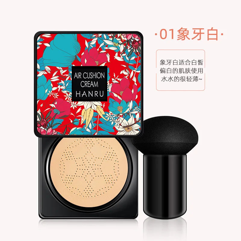 Revitalize Your Skin with Mushroom Infused Air Cushion BB Cream - Moisturizing Concealer & Foundation in One!