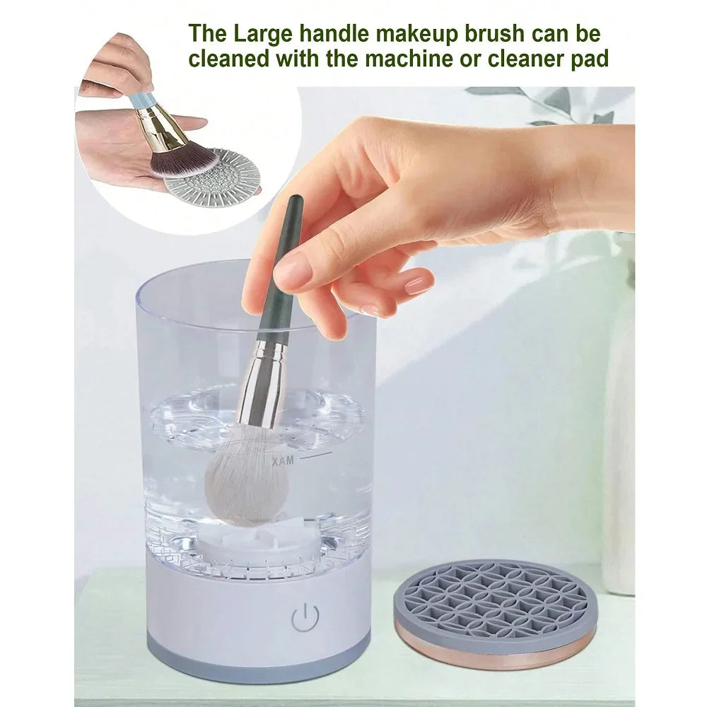 Quick-Dry Electric Makeup Brush Cleaner for Effortless Beauty Routine