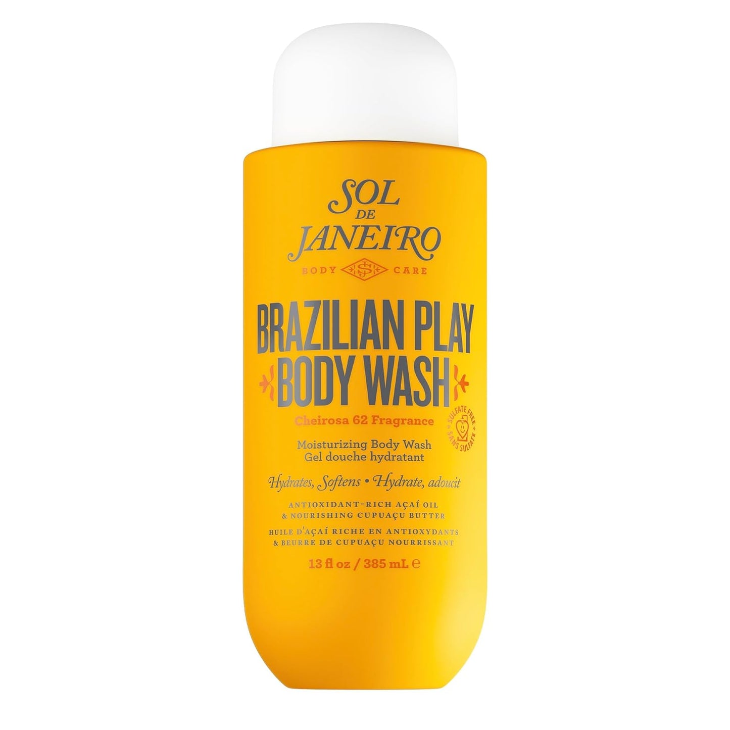 Brazilian Play Moisturizing Shower Cream-Gel Body Wash - Premium Body Cleanser - Hydrating for Soft Skin