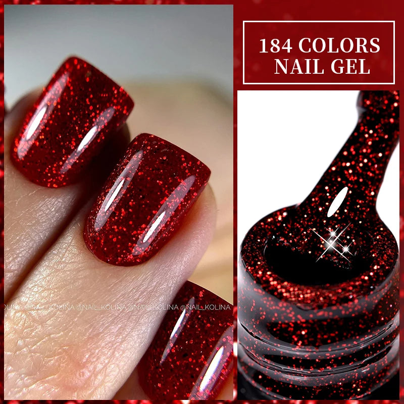 3-in-1 Platinum Rose Gold Cat Magnetic Gel Nail Polish - 7ML Moonlight Glitter UV Varnish for Stunning Semi-Permanent Manicures