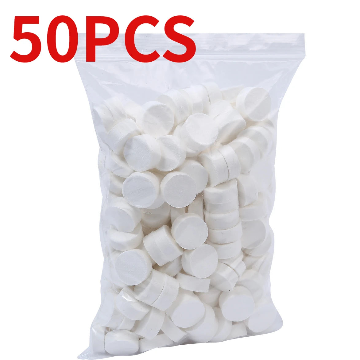 50PCS Organic Biodegradable Disposable Compressed Towel Tablets - Soft, Portable Magic Napkin Wipes