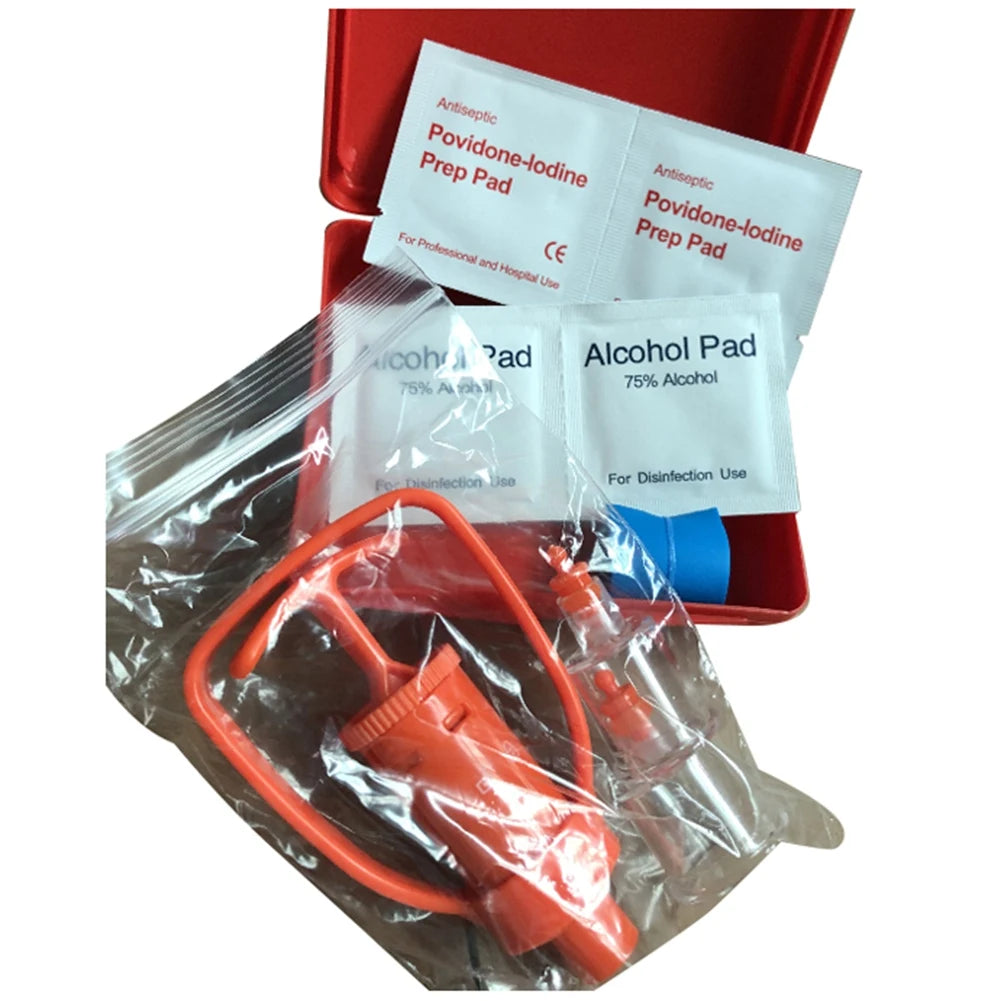 Essential Bite and Sting Relief Kits - Soft-Snake & Bee Sting Suction Pumps for Camping Adventures