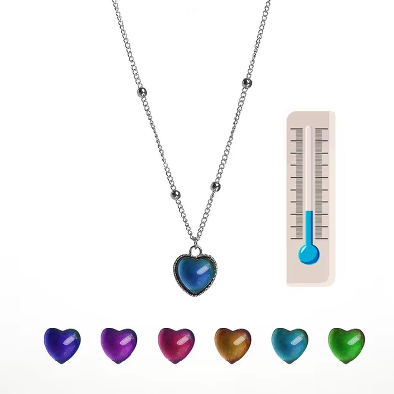 Color Change Mood Locket- Heart Love Pendant