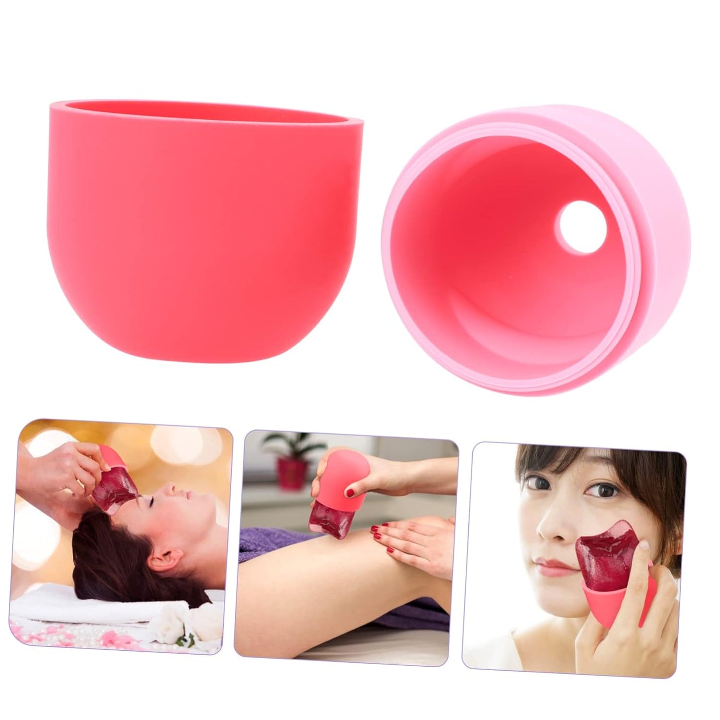 Multi-Use Silicone Ice Face Roller for Eye Puffiness Relief Manual Cooling Tool for Dark Circles Facial Skin Care Treatment Reusable and Convenient